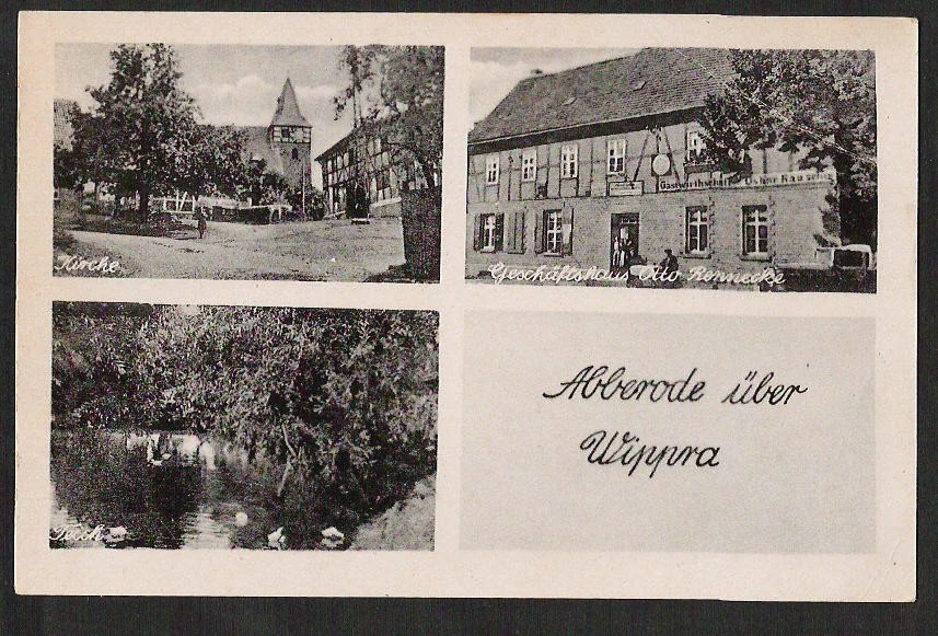 Mehrbildkarte „Abberode über Wippra“ · Privatsammlung